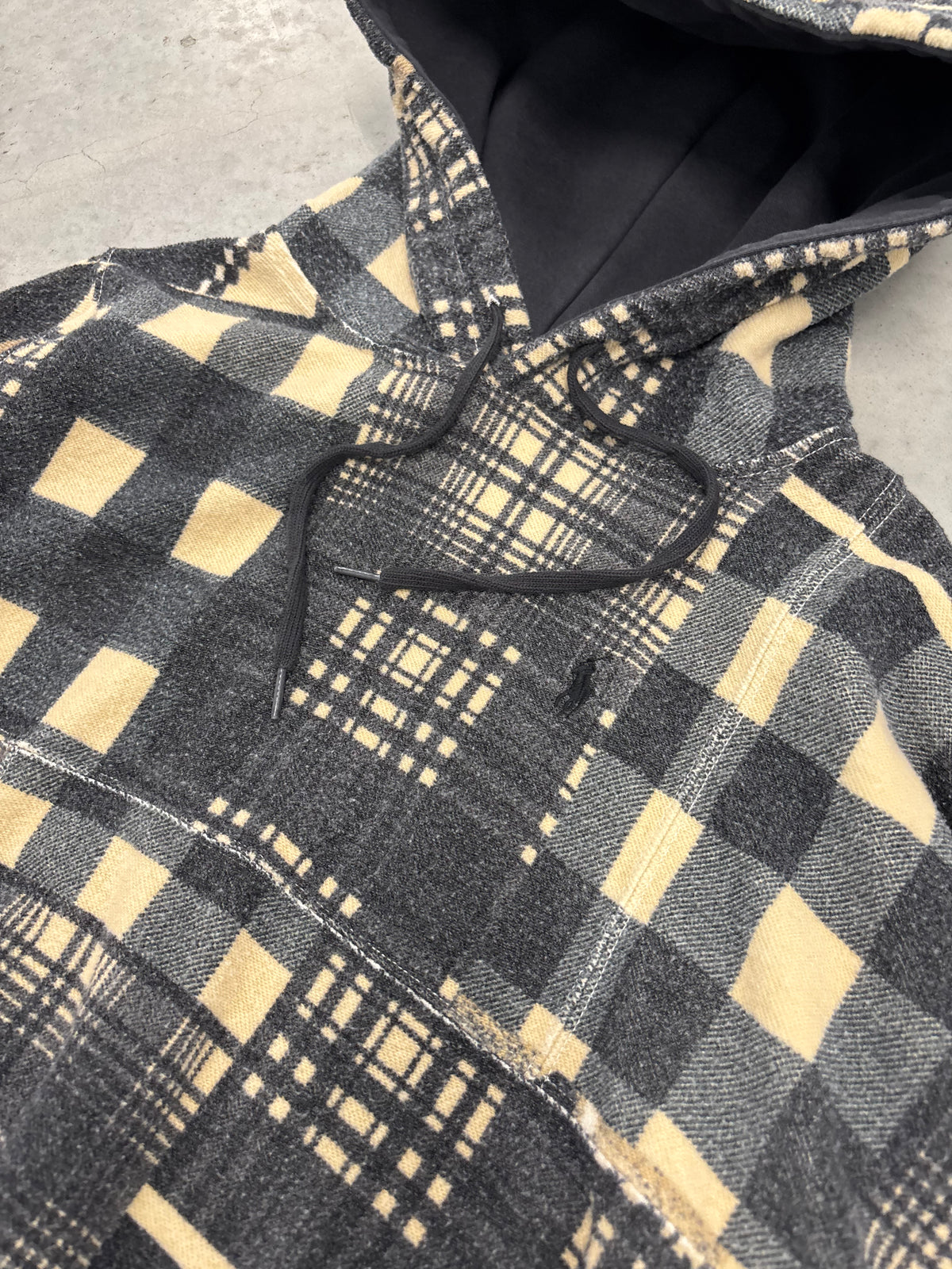 Polo Ralph Lauren Plaid Flannel Hooded Jacket Wms Sz Medium
