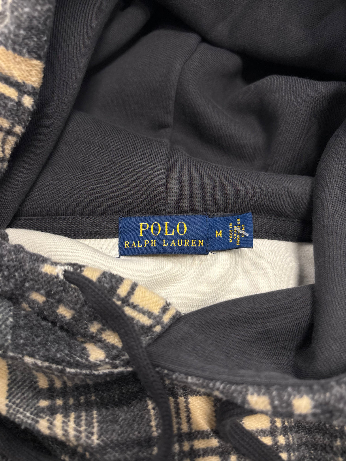 Polo Ralph Lauren Plaid Flannel Hooded Jacket Wms Sz Medium