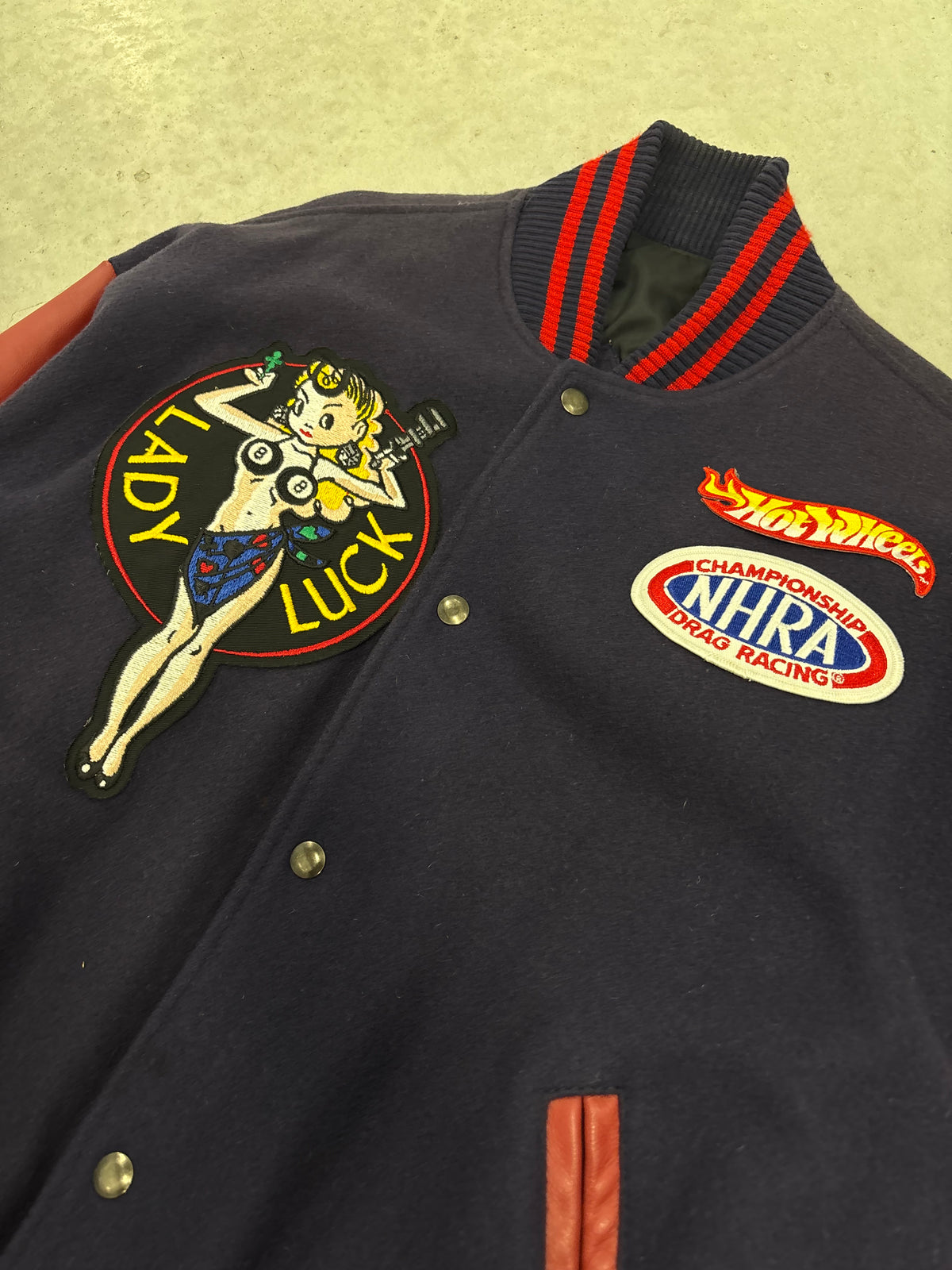 Vintage Hotwheels Varsity Letterman Jacket Sz Medium