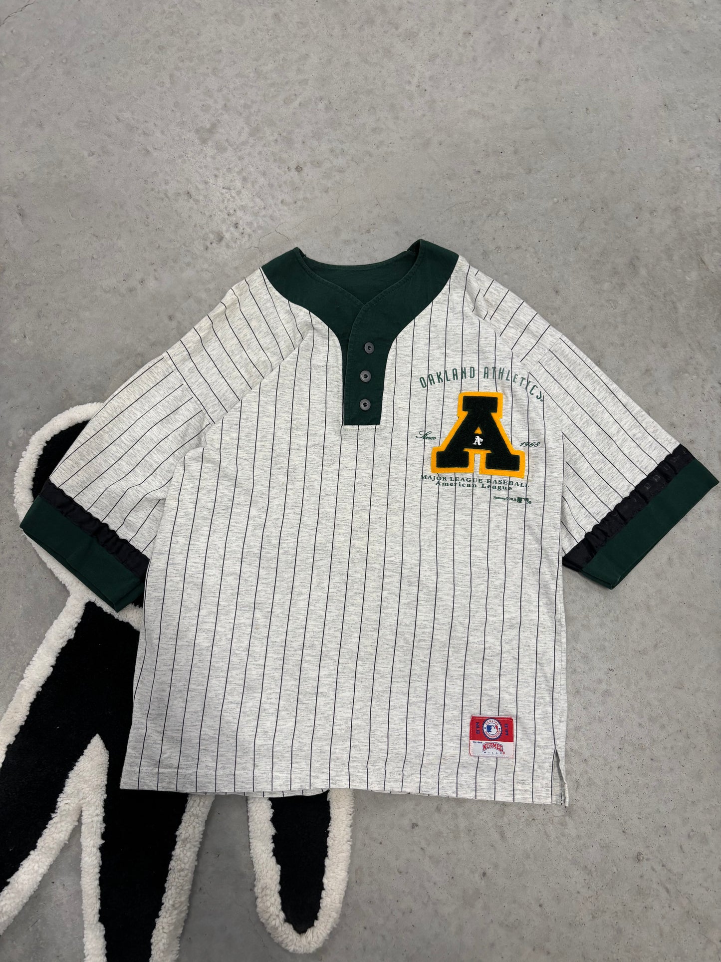 Oakland Athletics CCM Pinstripe Jersey Sz Medium (Day 17)