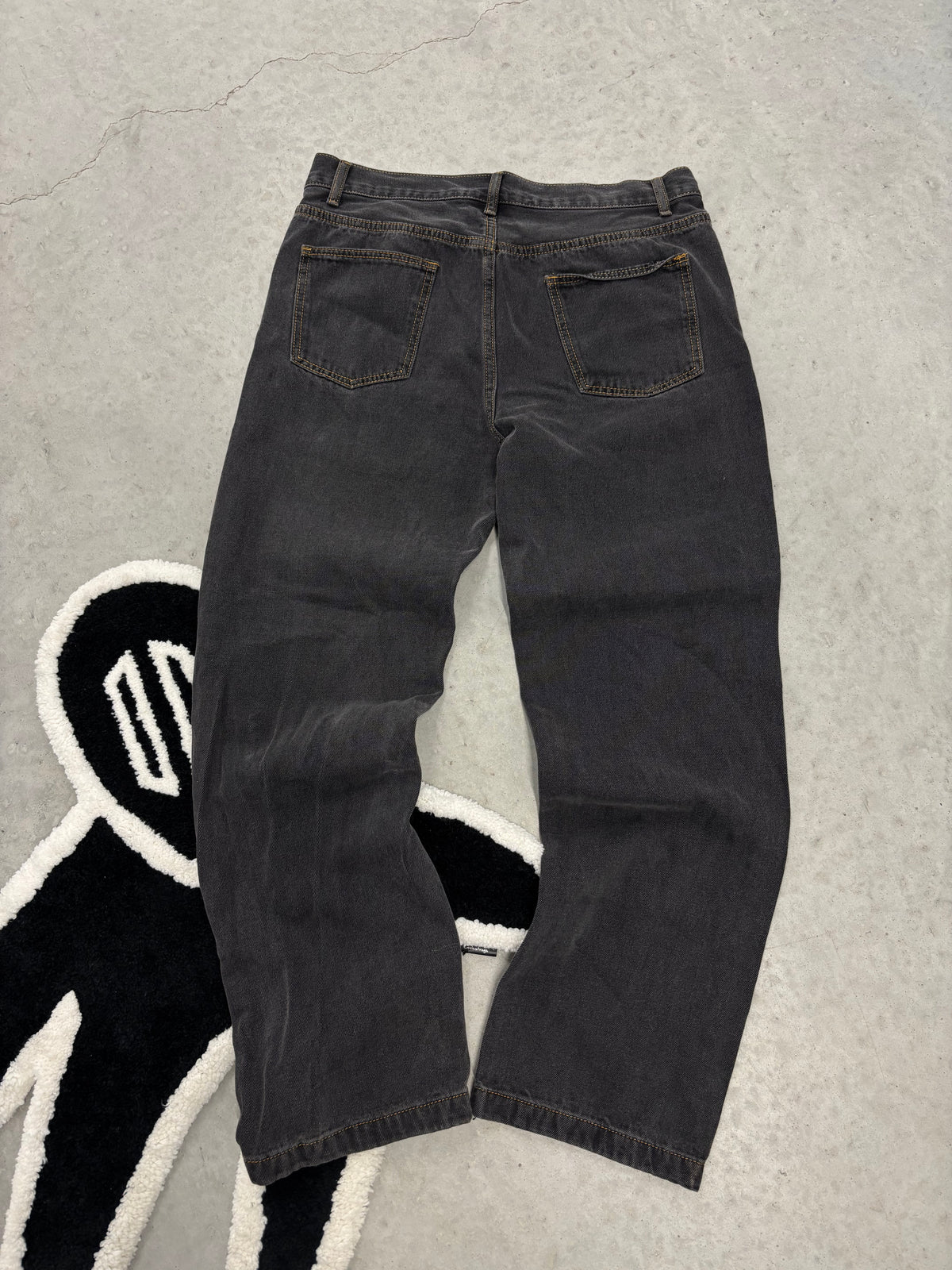 Revenge Flame Print Dark Grey Jeans 34x30 (Day 20)