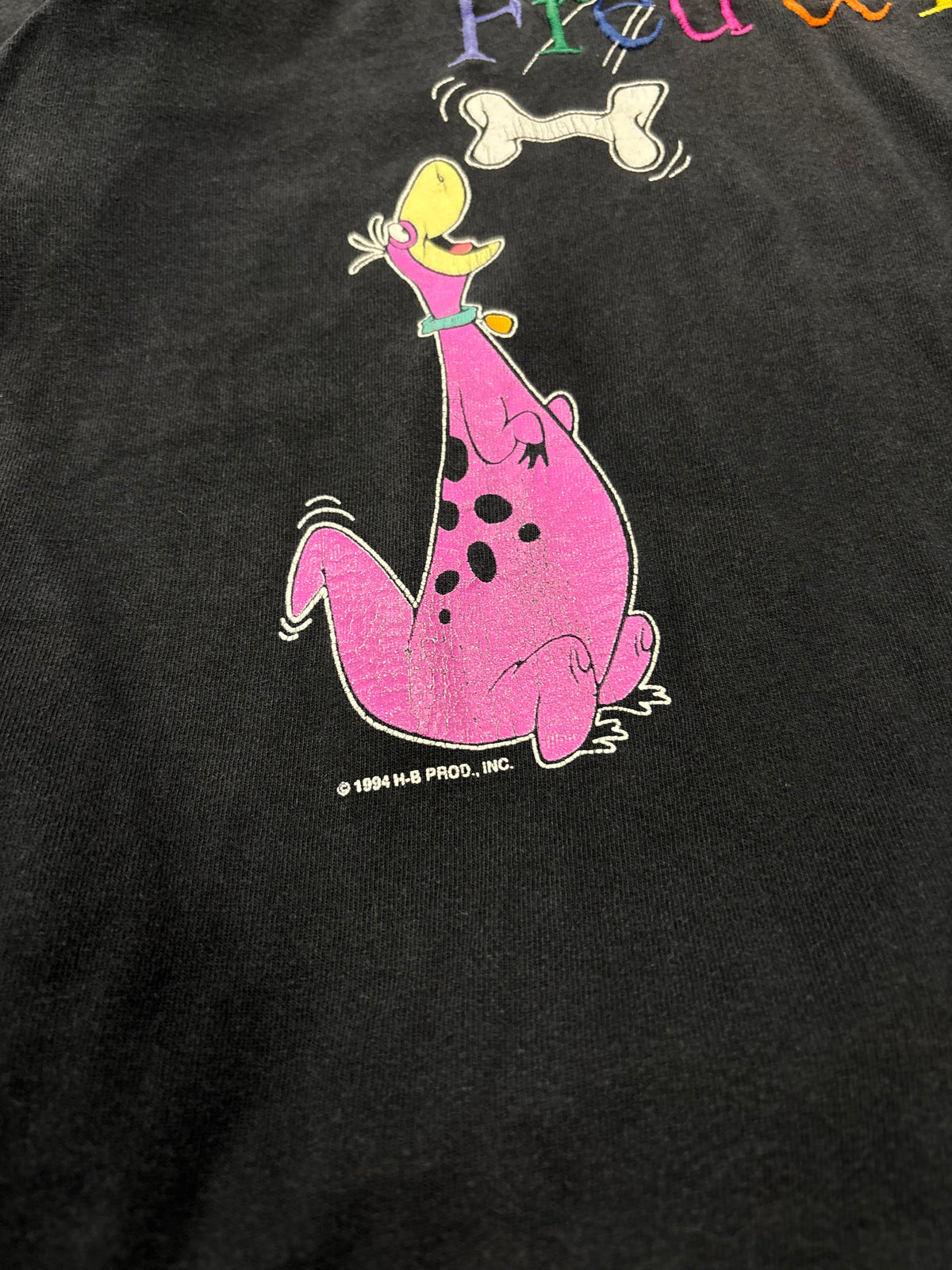 Vintage Fred & Dino 90s Flintstones Graphic Tee Sz Large (Day 19)