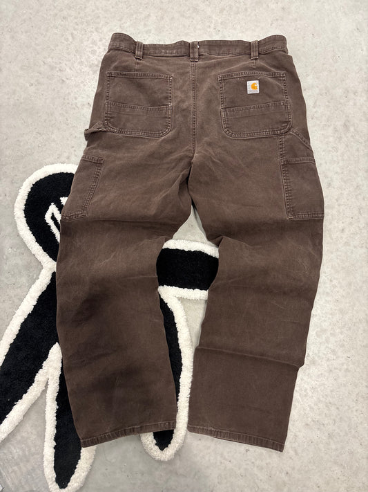 Carhartt Brown Carpenter Pants 38x30 (Day 20)