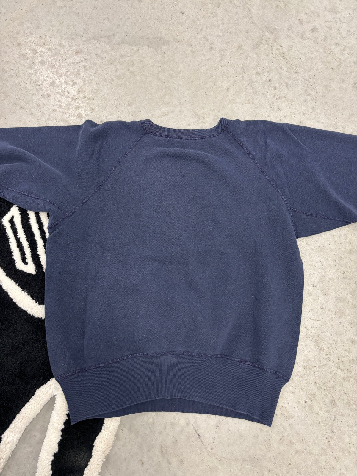 50s/60s Indiana State Teachers College STC Navy Raglan Sweatshirt Sz Medium (Day 22)