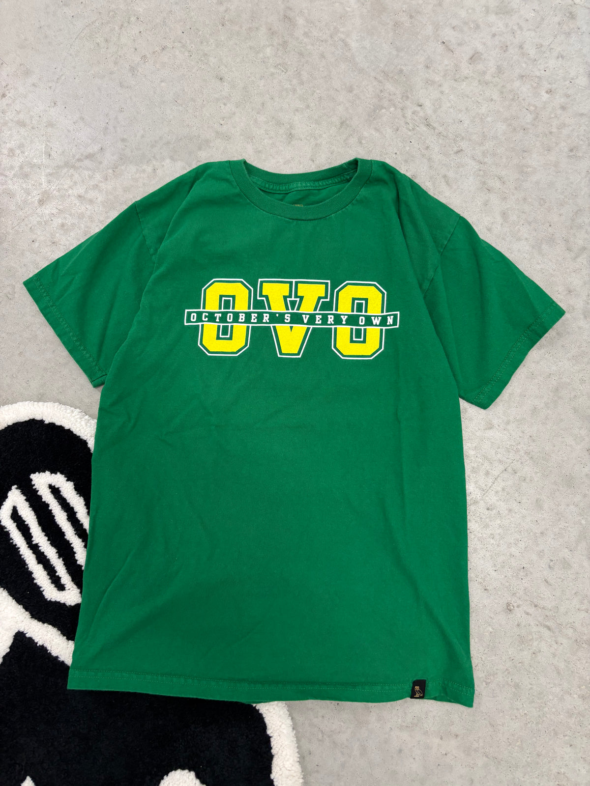 OVO Green Chain Logo Tee Sz Small