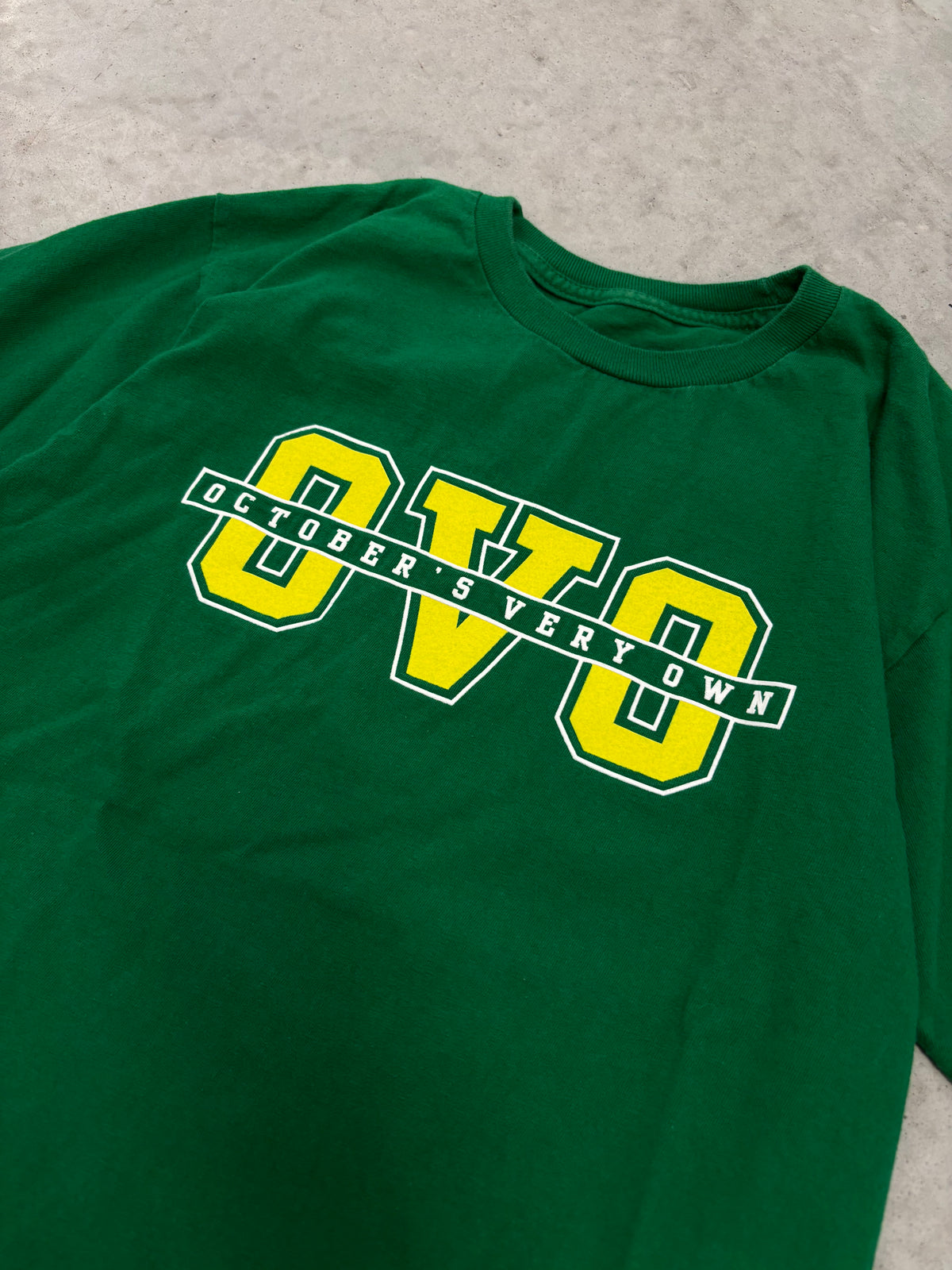 OVO Green Chain Logo Tee Sz Small