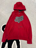 Fox Racing Zip Hoodie Red Sz Large (Day 23)