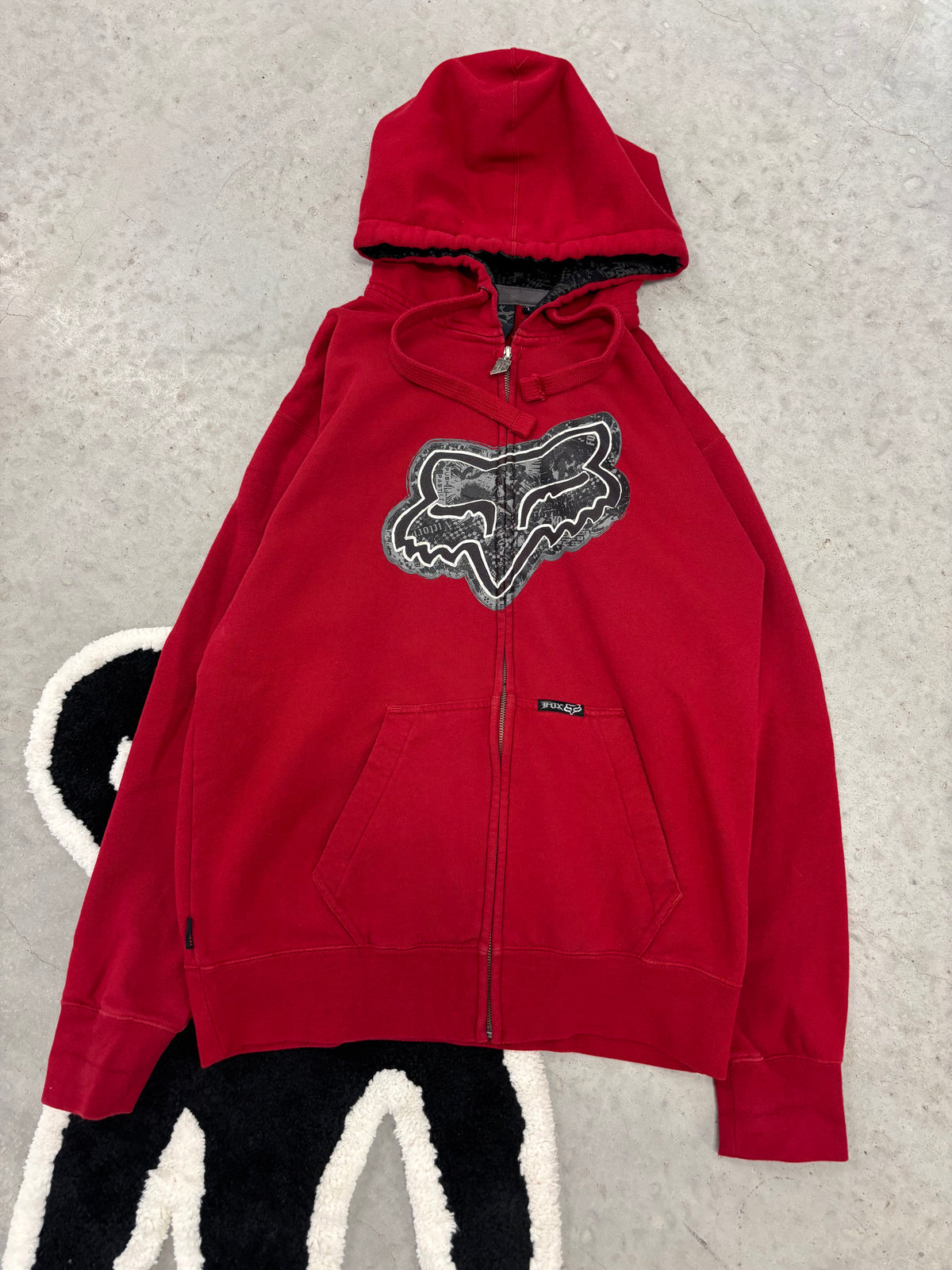 Fox Racing Zip Hoodie Red Sz Large (Day 23)