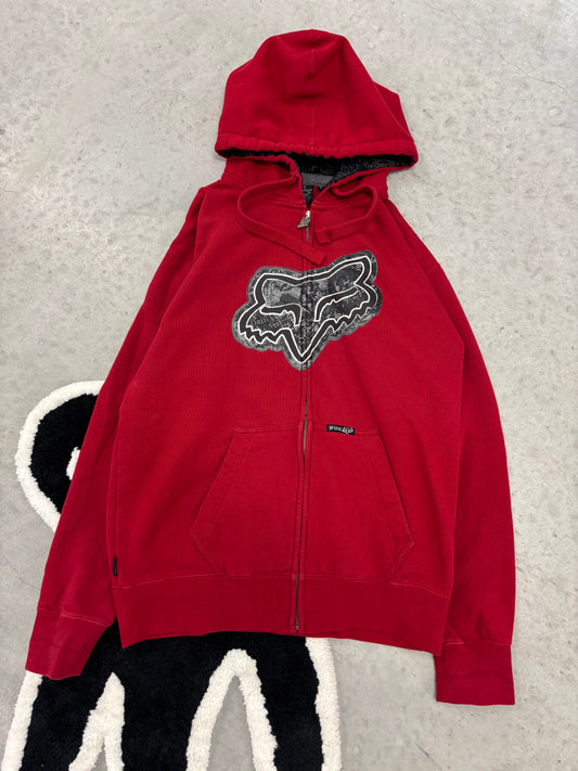 Fox Racing Zip Hoodie Red Sz Large (Day 23)