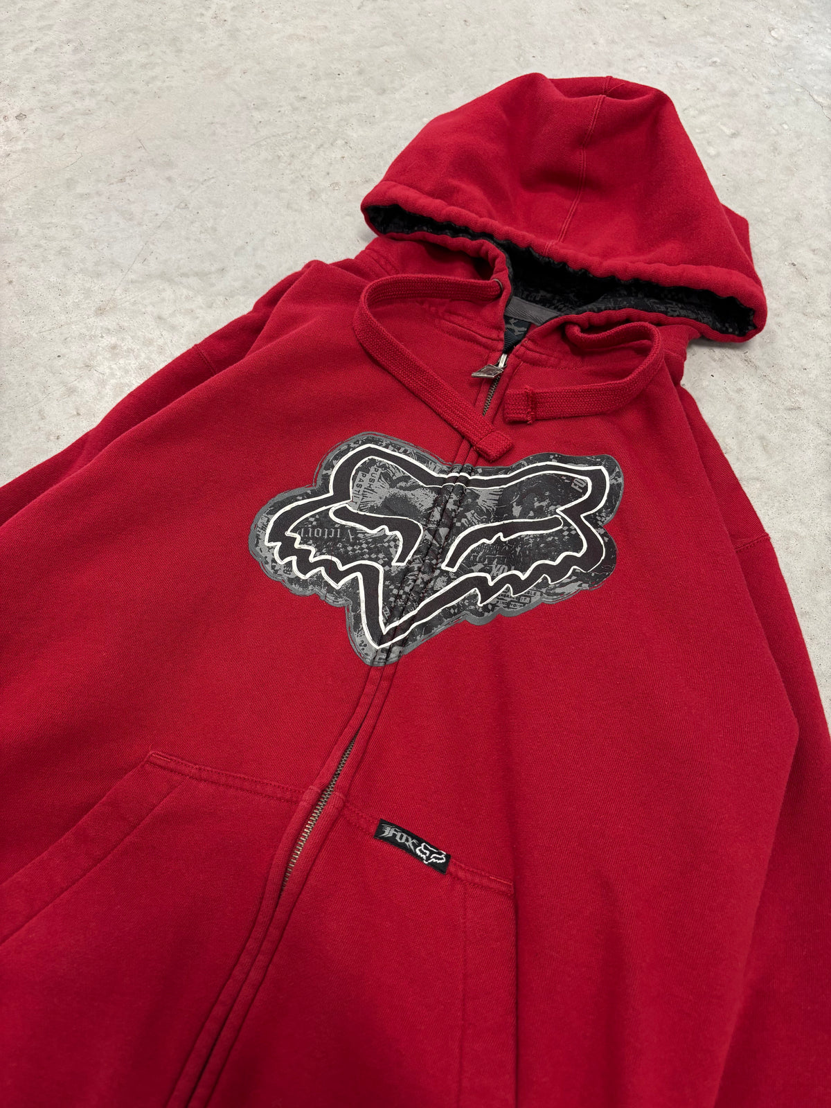 Fox Racing Zip Hoodie Red Sz Large (Day 23)